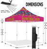 Vendor Tents-ABLEM8CANOPY Gourmet Indian Cuisine 10x10 Canopies Pop Up Tent