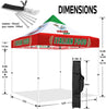 ABLEM8CANOPY Italian Food 10x10 heavy duty canopy tent