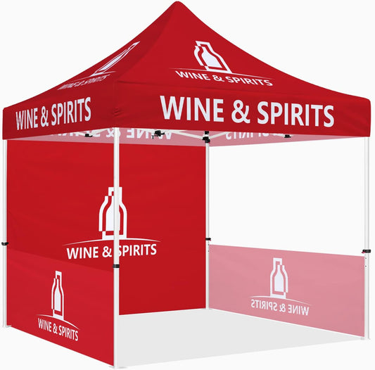 ABLEM8CANOPY  Wine and Spirits 10x10 Pop Up Canopy Tent