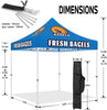 10x10 Food Vendor Tent-Canopy Tent for Outside for Bagel Bread Bakery Booth 