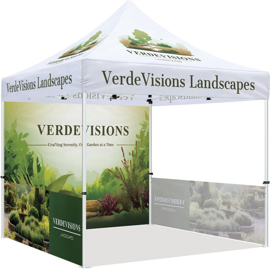 ABLEM8CANOPY Verde Visions Landscapes 10x10 Canopy Tents with Sidewalls