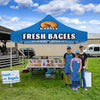 10x10 Food Vendor Tent-Canopy Tent for Outside for Bagel Bread Bakery Booth 