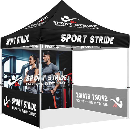 Exercise Tent-SPORT STRIDE 10x10 Custom Printed Canopy Tents