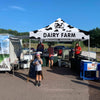 Milk Tent 10x10 Themed Pop Up Canopy Tent for Fresh Milk and Cheese Dairy Farm