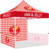 ABLEM8CANOPY 10x10 Themed Pop Up Canopy Tent with Sidewalls for Jam and Jelly