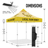 ABLEM8CANOPY 10x10 Outdoor Canopy Tent with sides for Local Honey Business - ablem8canopy