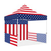 ABLEM8CANOPY 10x10 Pop Up Canopy Tent - American Flag - ablem8canopy