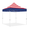 ABLEM8CANOPY 10x10 Pop Up Canopy Tent - American Flag - ablem8canopy