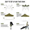 ABLEM8CANOPY 10x10 Pop Up Canopy Tent - Camouflage - ablem8canopy