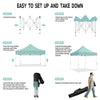 ABLEM8CANOPY 10x10 Pop Up Canopy Tent - Floral - ablem8canopy