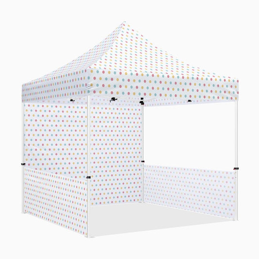 ABLEM8CANOPY 10x10 Pop Up Canopy Tent - Polka Dots - ablem8canopy