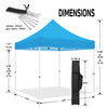 ABLEM8CANOPY 10x10 Pop Up Canopy Tent - Rain Drops - ablem8canopy