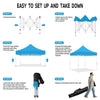 ABLEM8CANOPY 10x10 Pop Up Canopy Tent - Rain Drops - ablem8canopy