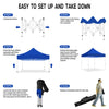 ABLEM8CANOPY 10x10 Pop Up Canopy Tent - Sapphire - ablem8canopy