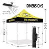 ABLEM8CANOPY Bee Products 10x10 Pop Up Yellow Canopy Tent - ablem8canopy