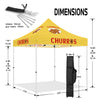 ABLEM8CANOPY Churros 10x10 canopy tent with sidewalls - ablem8canopy