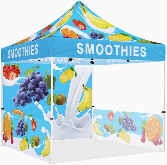 ABLEM8CANOPY Smoothies 10x10 Pop Up Canopy Tent For Smoothie Stand - ablem8canopy