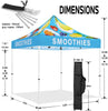 ABLEM8CANOPY Smoothies 10x10 Pop Up Canopy Tent For Smoothie Stand - ablem8canopy