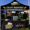 Beer Tent - Craft Brewery 10x10 Pop Up Canopy Tent - ablem8canopy