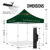 Best Craft Show Tents - 10x10 Tent with Canopy Attached for Fresh Wreaths & Garlands - ablem8canopy