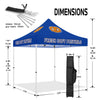 Booth Tents - Fresh Soft Pretzels 10x10 Pop Up Canopy Tent - ablem8canopy