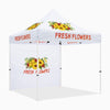 Flowering Tent - Fresh Flowers 10x10 Pop Up Canopy Tent - ablem8canopy