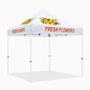 Flowering Tent - Fresh Flowers 10x10 Pop Up Canopy Tent - ablem8canopy