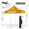 Food Booth Tents - Salsa Pop Up 10 x10 canopy tent - ablem8canopy