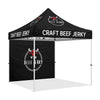 Food Tents - Craft Beef Jerky 10x10 Pop Up Black Canopy Tent - ablem8canopy