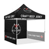 Food Tents - Craft Beef Jerky 10x10 Pop Up Black Canopy Tent - ablem8canopy