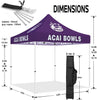 Food Tents for Sale - 10x10 Pop Up Canopy Tents for Acai Bowls Smoothies Food Vendors - ablem8canopy