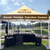 Food Vendor Tent - Bakery 10x10 Pop Up Canopy Tent - ablem8canopy