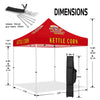 Kettle Corn tent - Kettle Corn 10 x 10 Pop Up Canopy Tent - ablem8canopy