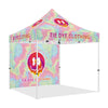 Custom 10x10 Canopy Tent with Company Logo for Tie-Dye Clothing