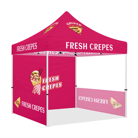 ABLEM8CANOPY Fresh Crepes 10x10 Covered Canopy Tent