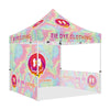 Custom 10x10 Canopy Tent with Company Logo for Tie-Dye Clothing