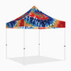 ABLEM8CANOPY 10x10 Pop Up Tie Dye Canopy Tent