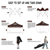 Coffee Canopy-10x10 Pop Up Tents and Canopies for Coffee and Food Outdoor Catering