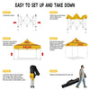 Food Booth Tents-Salsa Pop Up 10 x10 canopy tent