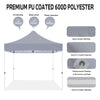 ABLEM8CANOPY 10x10 Pop Up Grey Canopy Tent