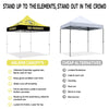 ABLEM8CANOPY Bee Products 10x10 Pop Up Yellow Canopy Tent