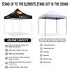 Canopy with Tent Attached-ABLEM8CANOPY Paella 10x10 Pop Up Waterproof Canopy Tent