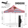 10x10 Canopy Pop Up Tent-ABLEM8CANOPY Mini Donuts 10x10 Pop Up Canopy Tent