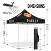 Canopy with Tent Attached-ABLEM8CANOPY Paella 10x10 Pop Up Waterproof Canopy Tent