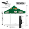 Tents for Food Vendors-ABLEM8CANOPY Hot Falafel 10 x10 Vendor Tent