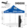 Vendor Tents 10x10-ABLEM8CANOPY Greek Gyros 10x10 Vendor Canopy Tent