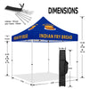 Vendor Tent with Sides-ABLEM8CANOPY Indian Fry Bread 10x10 Vendor Pop Up Tent