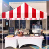 ABLEM8CANOPY Carnival 10x10 Red and White Striped Canopy Tent