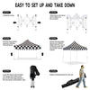 ABLEM8CANOPY 10x10 Pop Up Canopy Tent - Checker