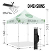 ABLEM8CANOPY Outdoor 10x10 Collapsible Tent Canopy for Boutique